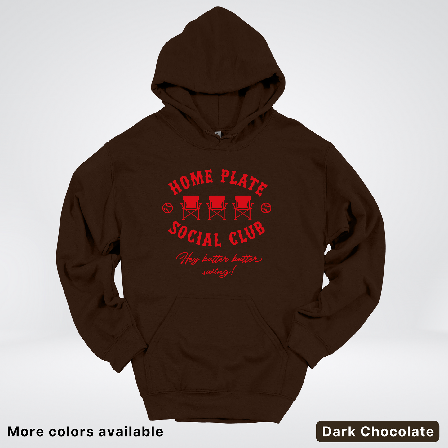 Home Plate Social Club – Red Design - Hoodie