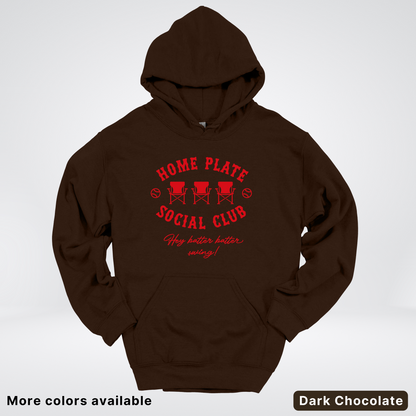 Home Plate Social Club – Red Design - Hoodie