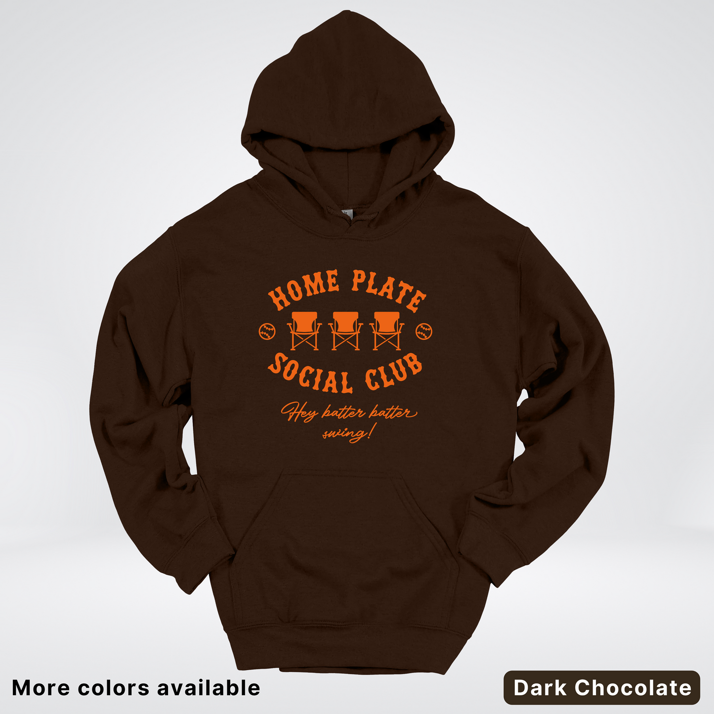 Home Plate Social Club – Orange Design - Hoodie