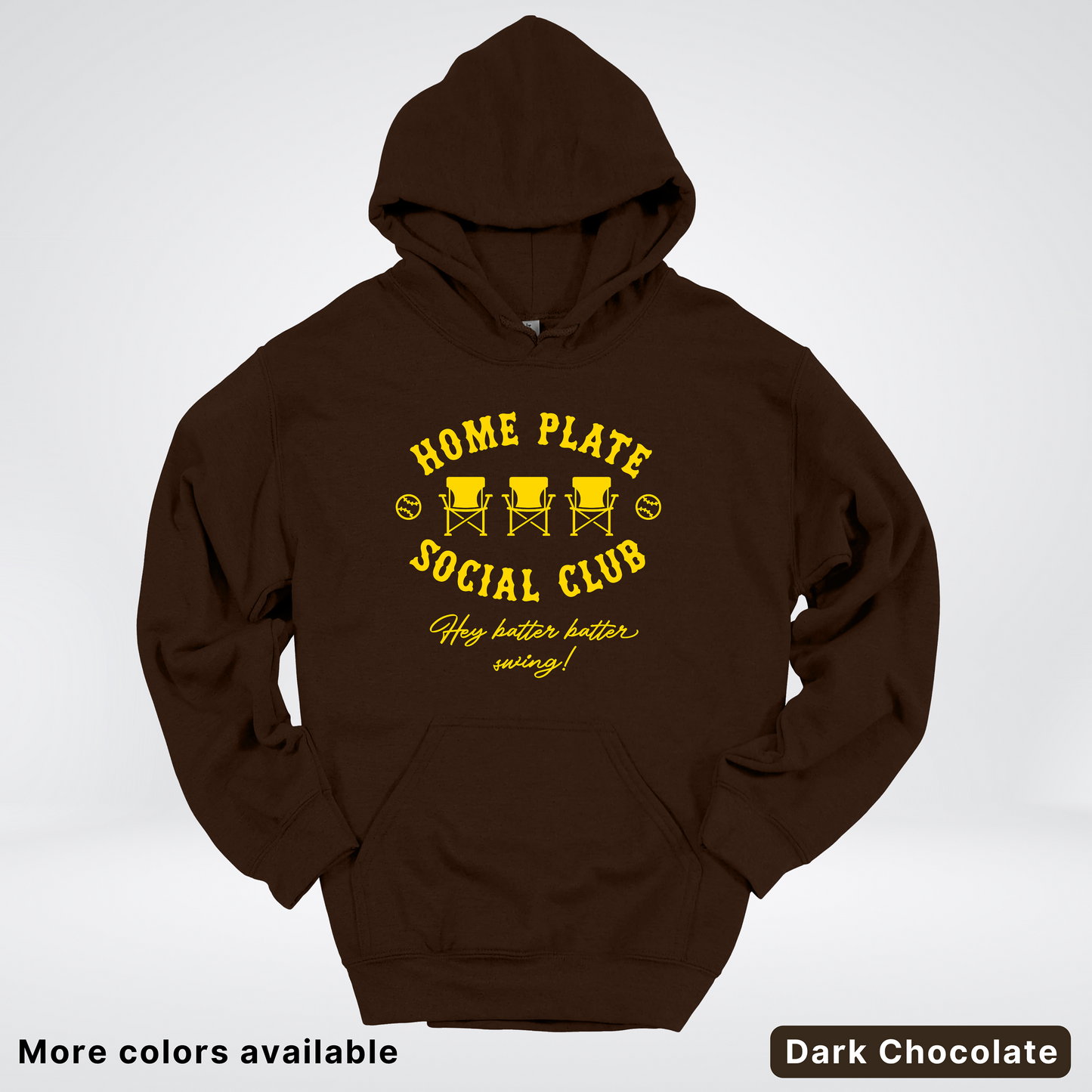 Home Plate Social Club – Gold Design - Hoodie