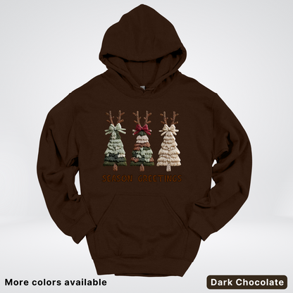 Rustic Christmas Tree Trio (Hook Yard Faux Look) - Hoodie