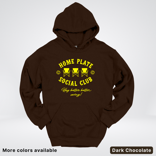 Home Plate Social Club – Yellow Design - Hoodie