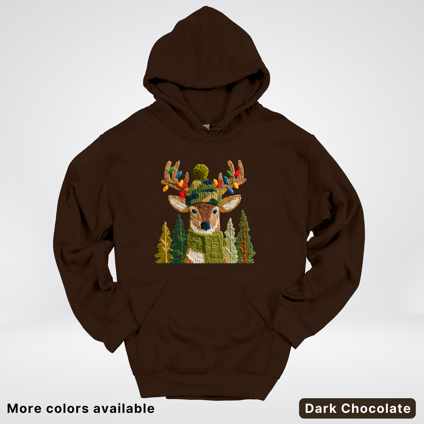 Ornament Antler Reindeer Hook Yard Faux - Hoodie
