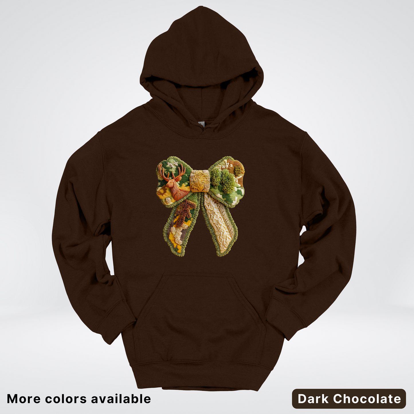 Forest Berry Bow Hook Yard Faux Look - Hoodie