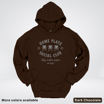 Home Plate Social Club – Gray Design - Hoodie