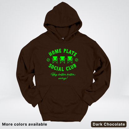 Home Plate Social Club – Green Design - Hoodie