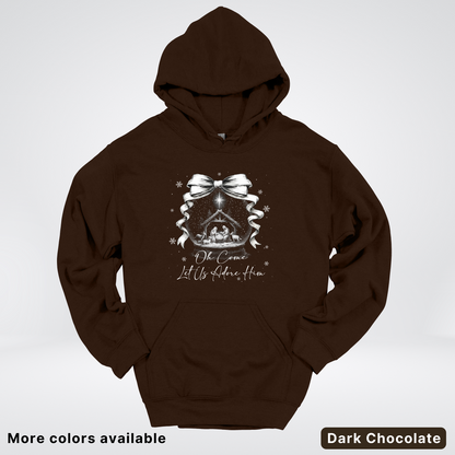Oh Come Let Us Adore Him Nativity - Hoodie