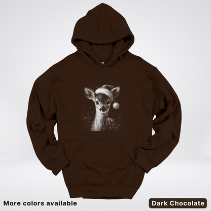 Vintage Christmas Deer - Hoodie
