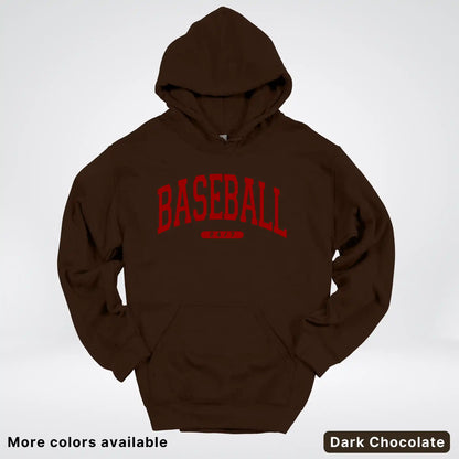 Baseball 24/7 – Maroon Design - Hoodie