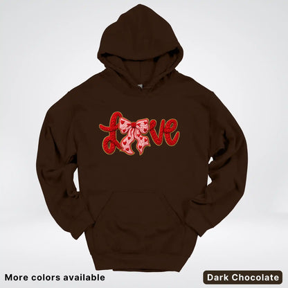 Love Bow Hook Yard Faux - Hoodie