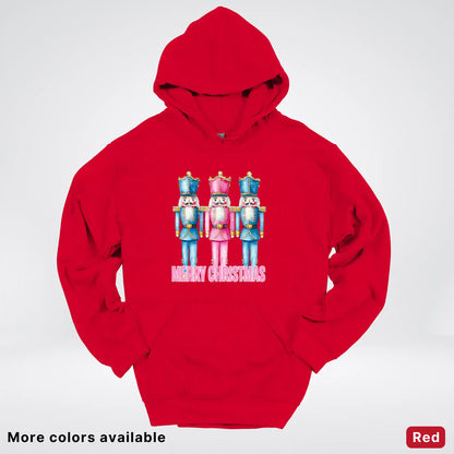 Merry Christmas Pastel Nutcrackers Hoodie