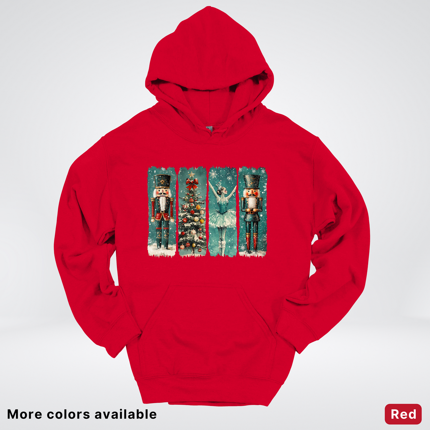 Vintage Nutcracker Ballet Panel - Hoodie