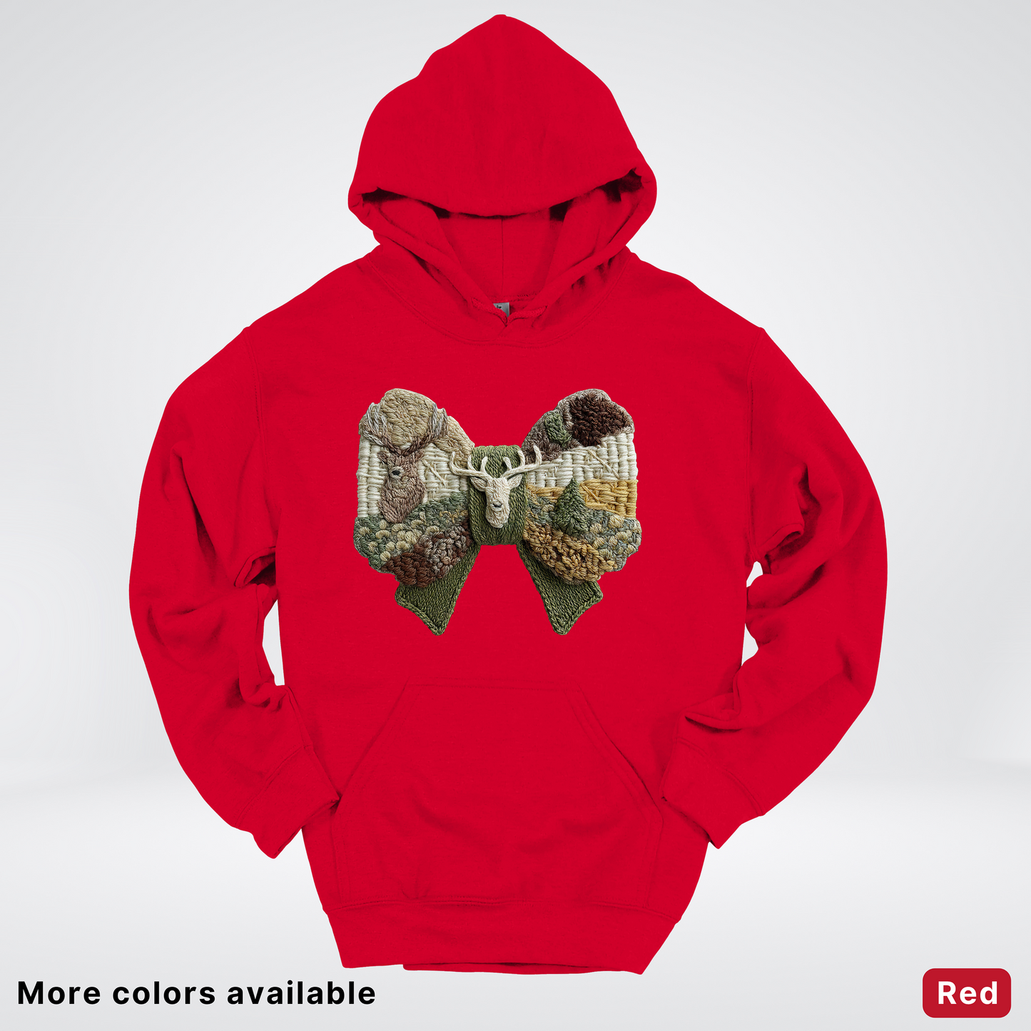 Rocking Horse Holiday Bow – Hook Yard Faux Look - Hoodie