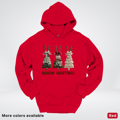 Rustic Christmas Tree Trio (Hook Yard Faux Look) - Hoodie
