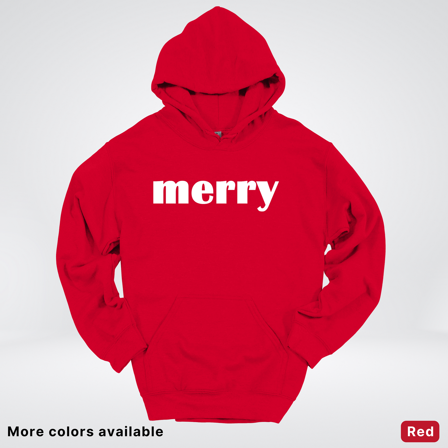Merry - White Design - Hoodie
