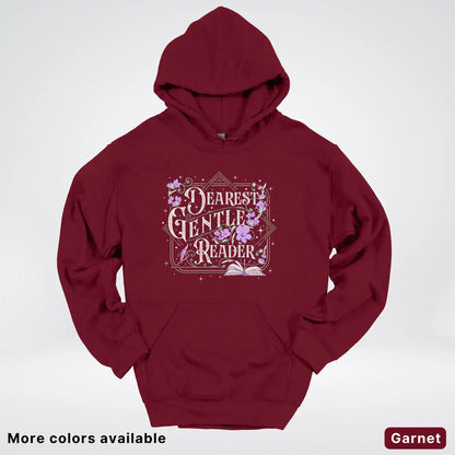 Dearest Gentle Reader – Vintage Floral Book Lover Graphic - Hoodie