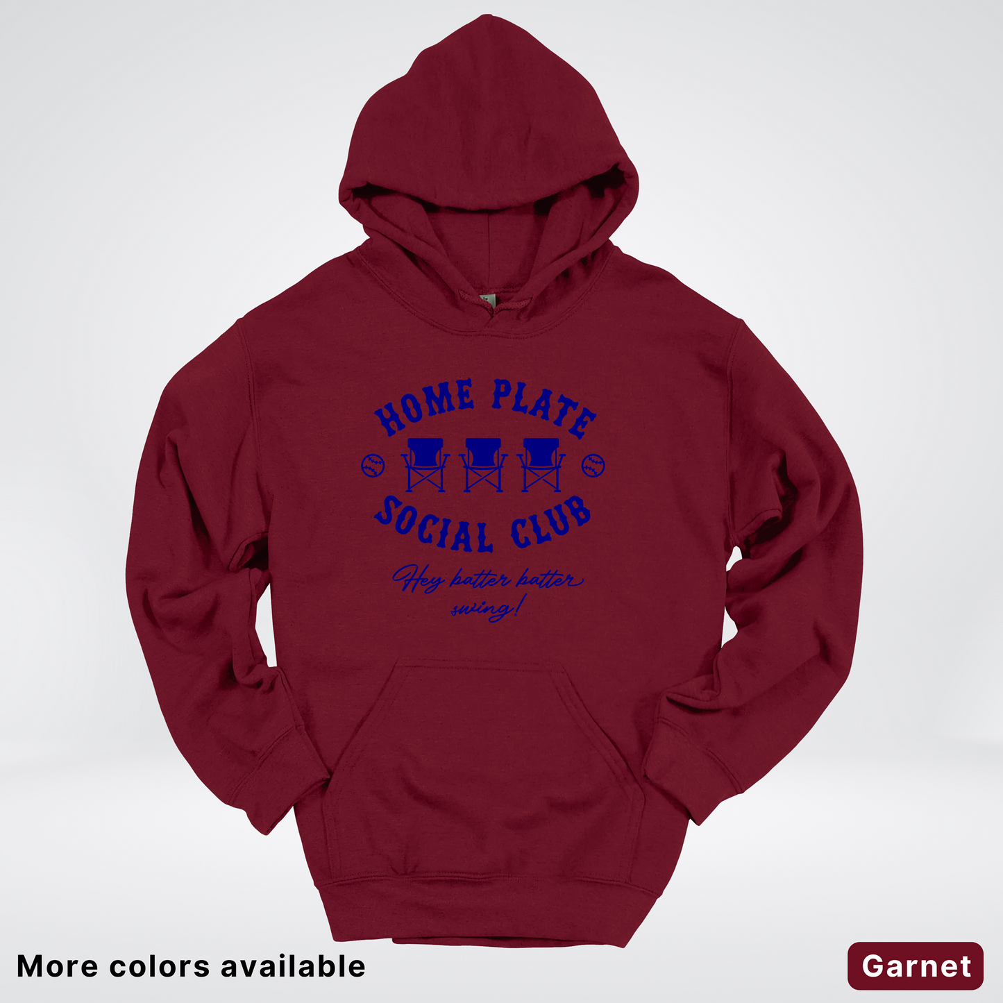 Home Plate Social Club – Navy Design - Hoodie
