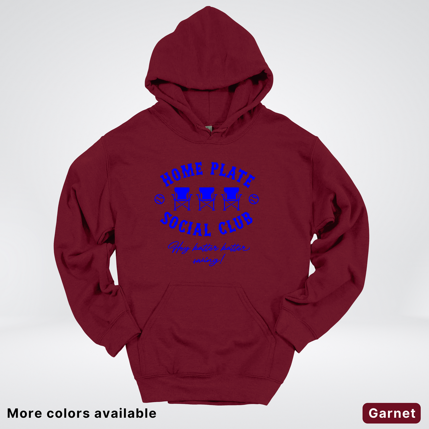 Home Plate Social Club – Blue Design - Hoodie