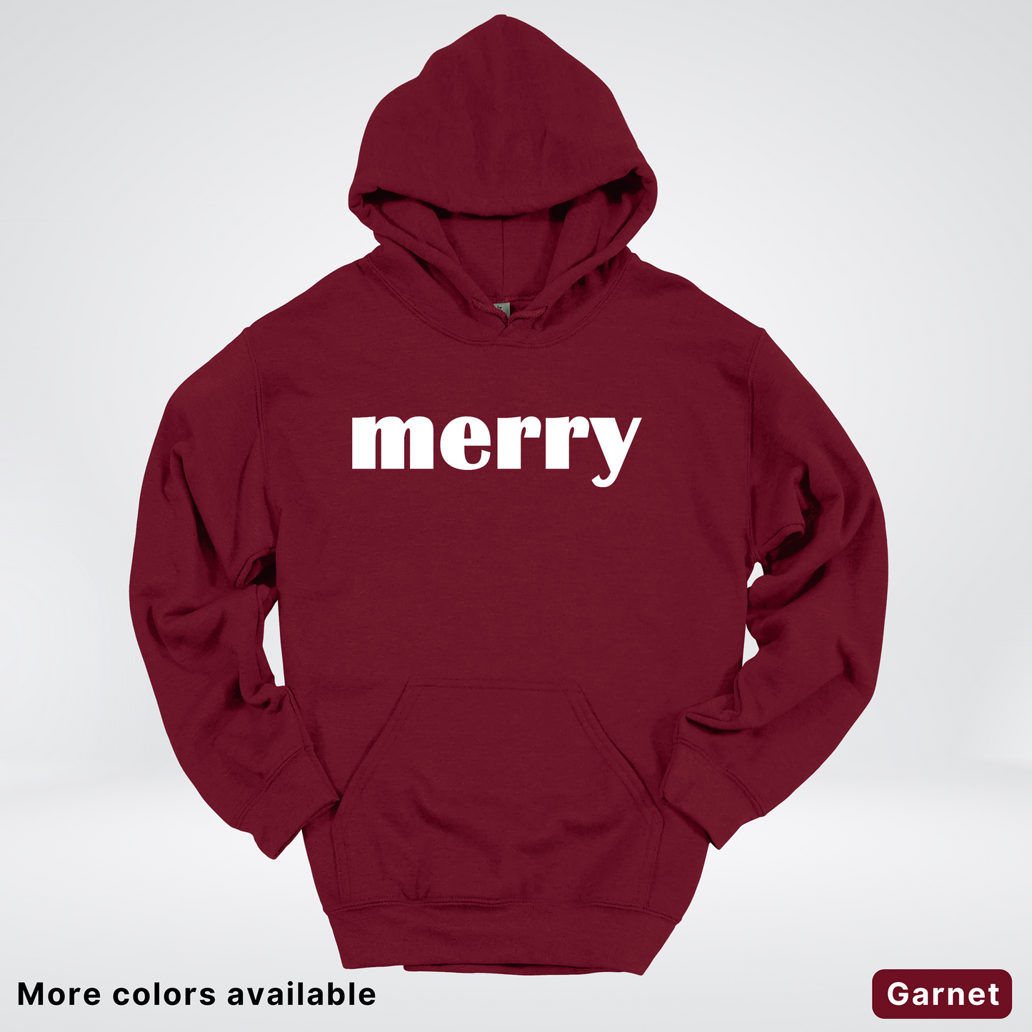 Merry - White Design - Hoodie