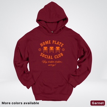 Home Plate Social Club – Orange Design - Hoodie