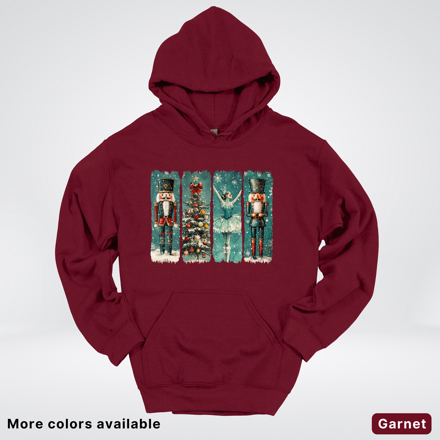 Vintage Nutcracker Ballet Panel - Hoodie