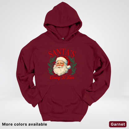 Santa's Coming To Town Hoodie - Hoodie