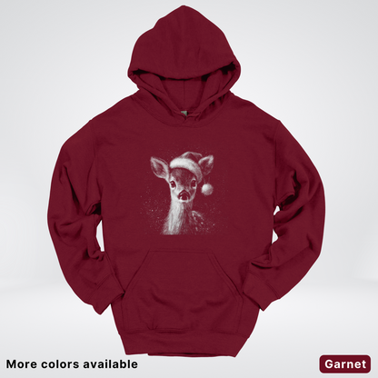Vintage Christmas Deer - Hoodie