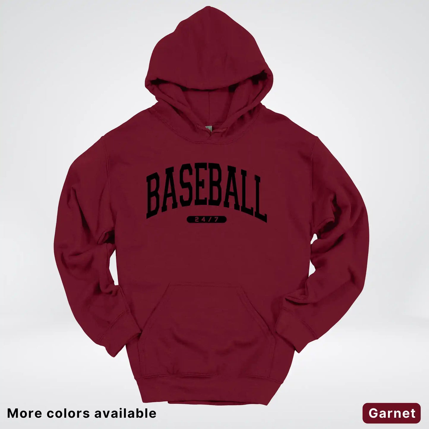 Baseball 24/7 – Black Design - Hoodie