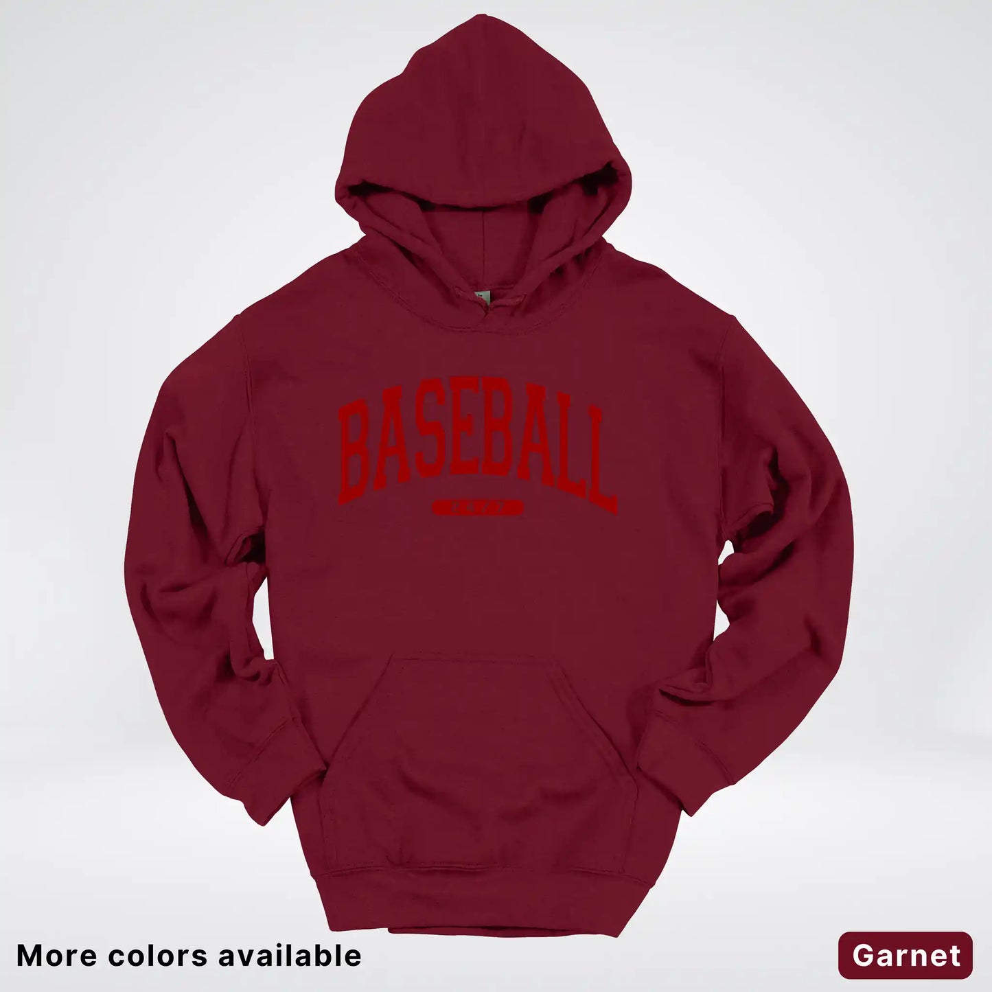 Baseball 24/7 – Maroon Design - Hoodie