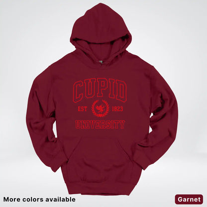 Cupid University Est 1823 - Red Design - Hoodie