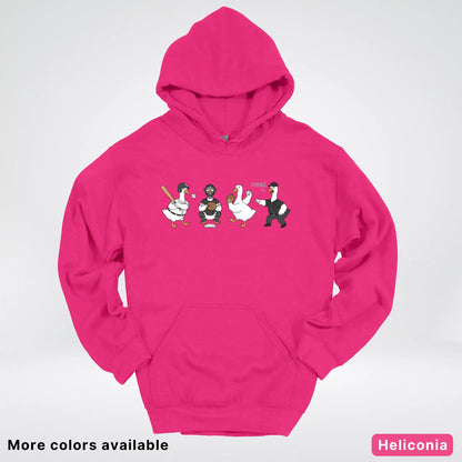 Baseball Goose Squad – Funny Baseball Goose Graphic Hoodie