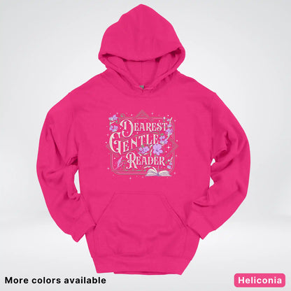 Dearest Gentle Reader – Vintage Floral Book Lover Graphic - Hoodie