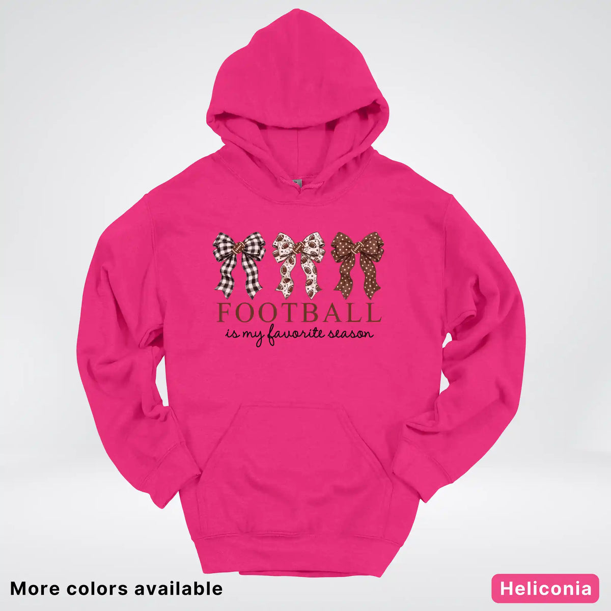 Football Is My Favorite Season – Game Day Bow - Hoodie