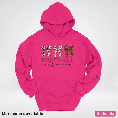 Football Is My Favorite Season – Game Day Bow - Hoodie