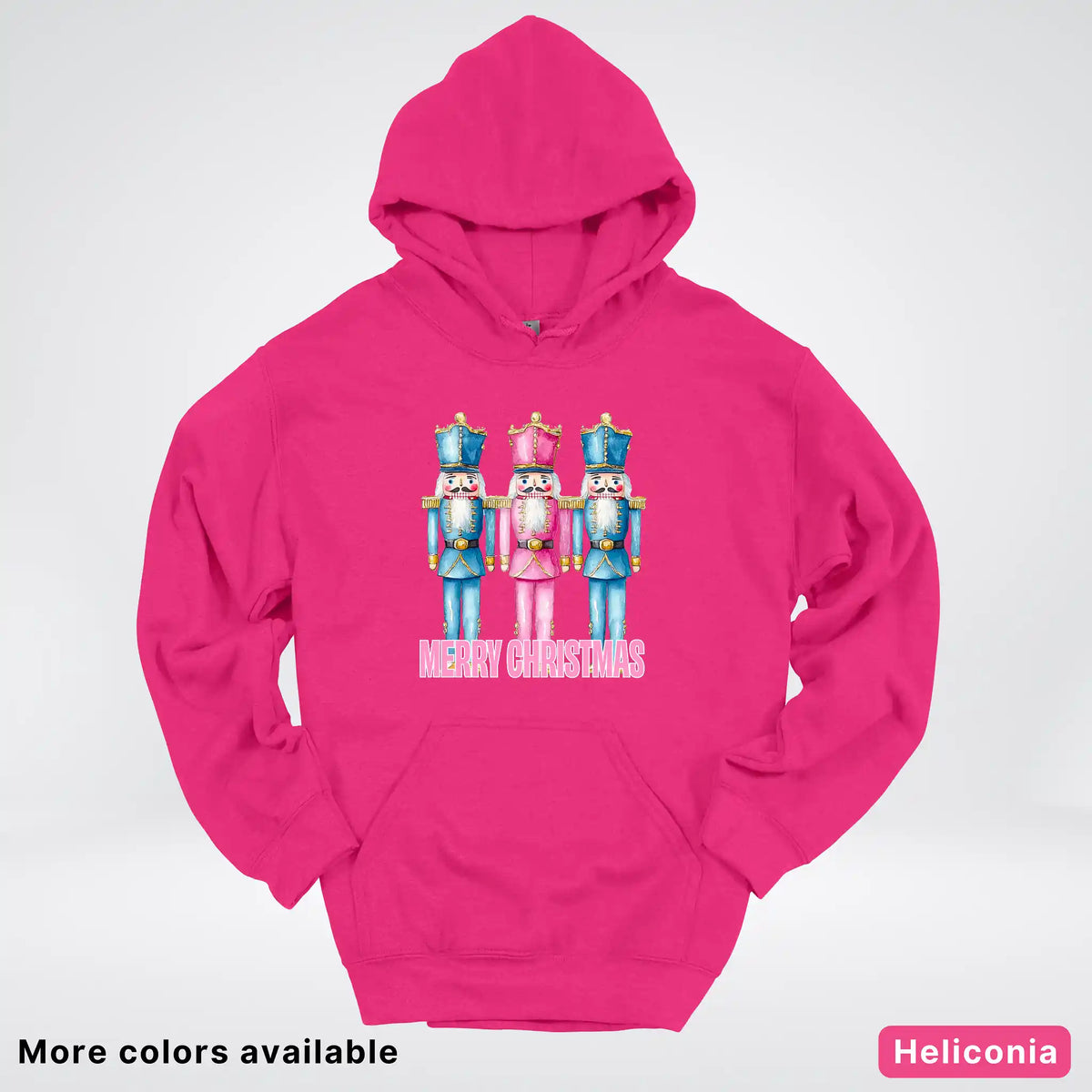 Merry Christmas Pastel Nutcrackers Hoodie