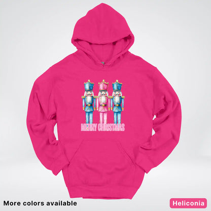 Merry Christmas Pastel Nutcrackers Hoodie