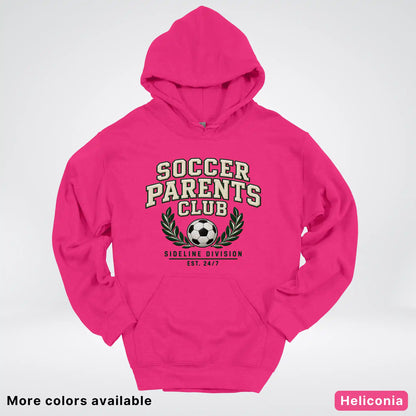Soccer Parents Club Faux Embroidery Sideline Hoodie