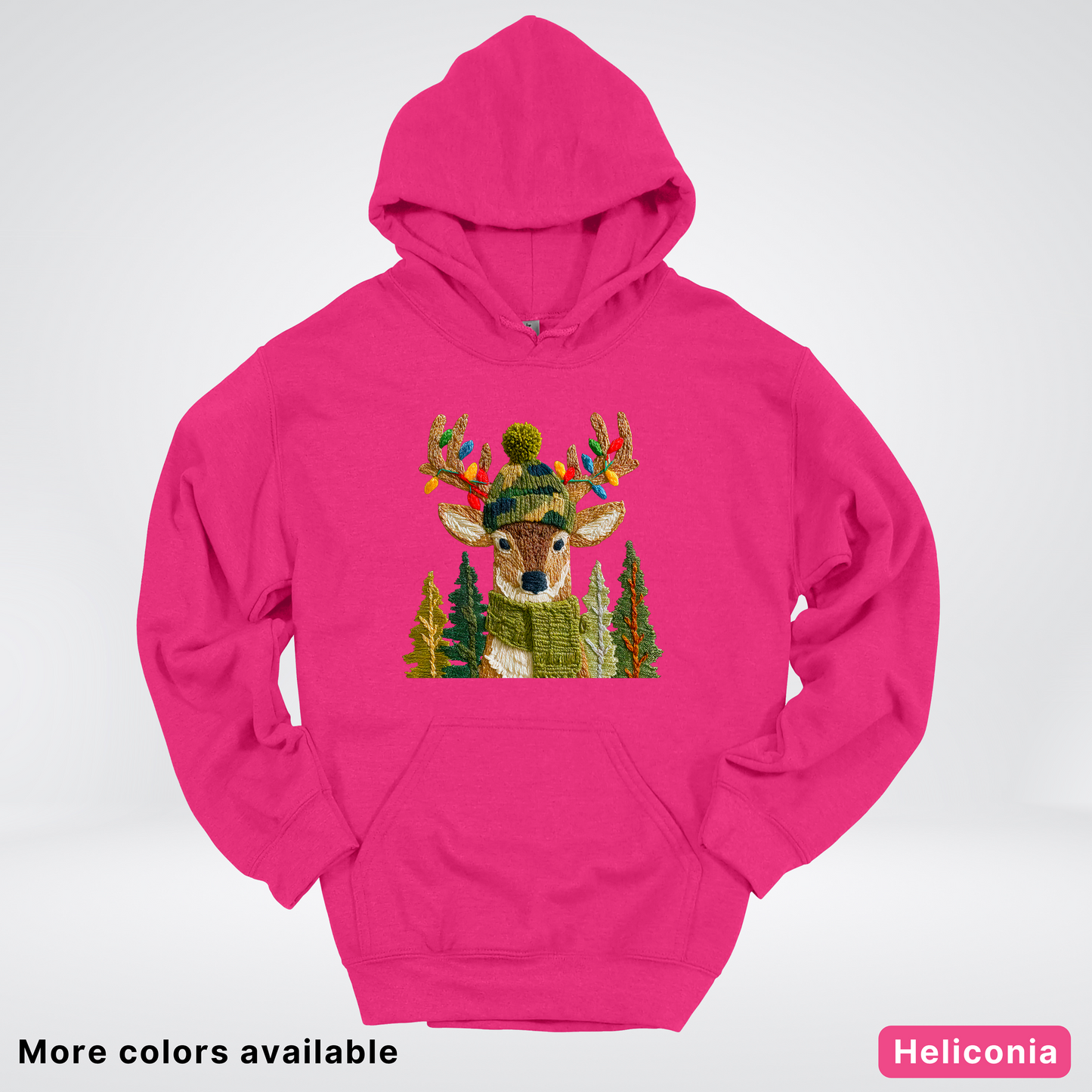 Ornament Antler Reindeer Hook Yard Faux - Hoodie