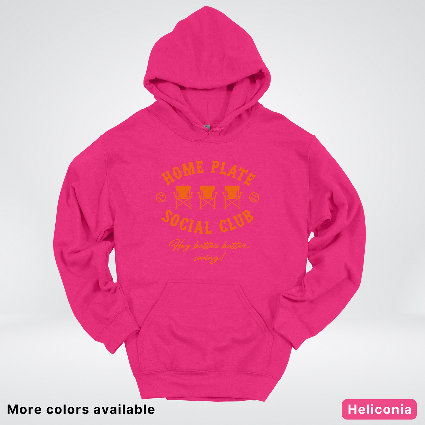 Home Plate Social Club – Orange Design - Hoodie