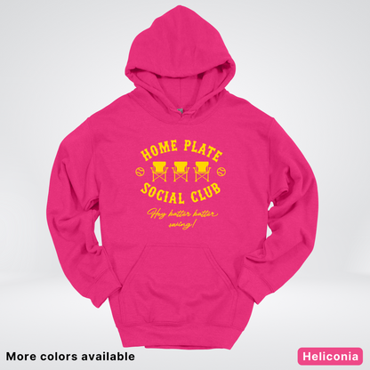 Home Plate Social Club – Gold Design - Hoodie