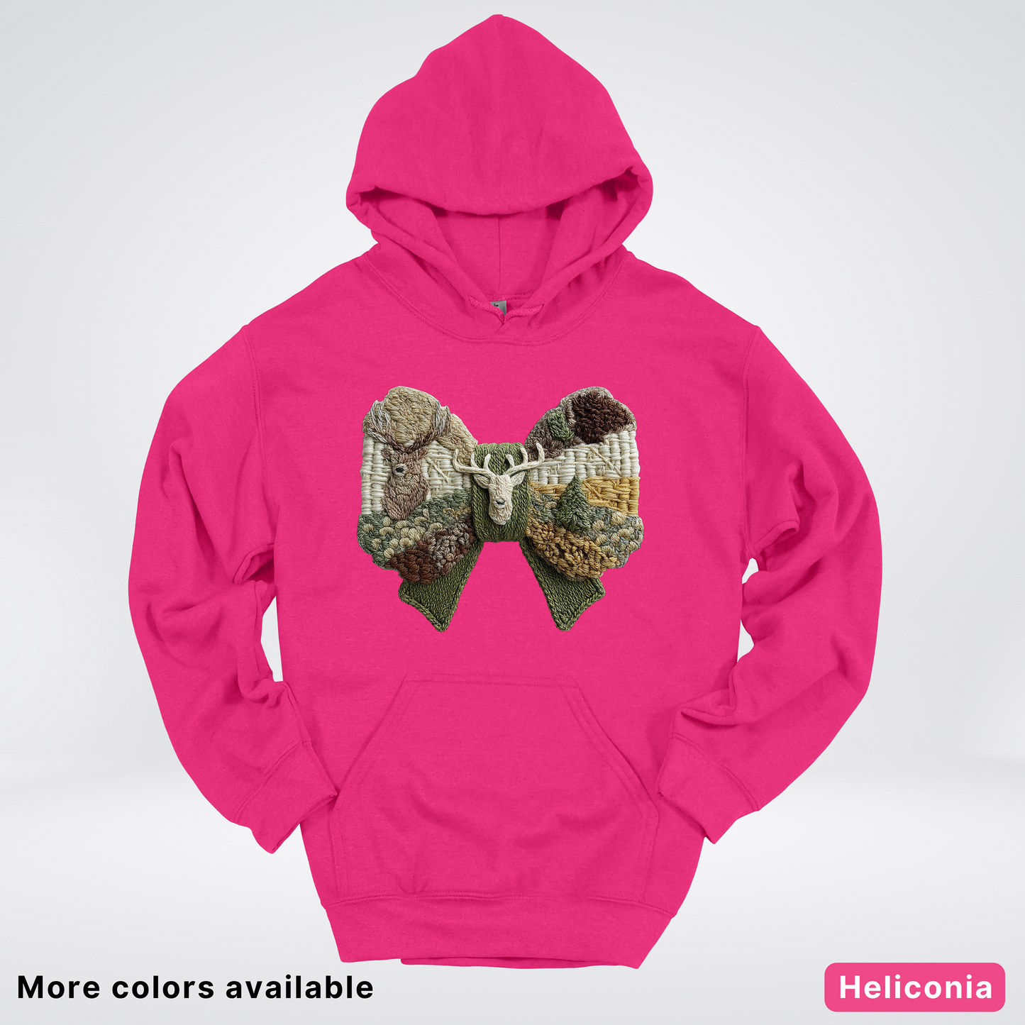 Rocking Horse Holiday Bow – Hook Yard Faux Look - Hoodie