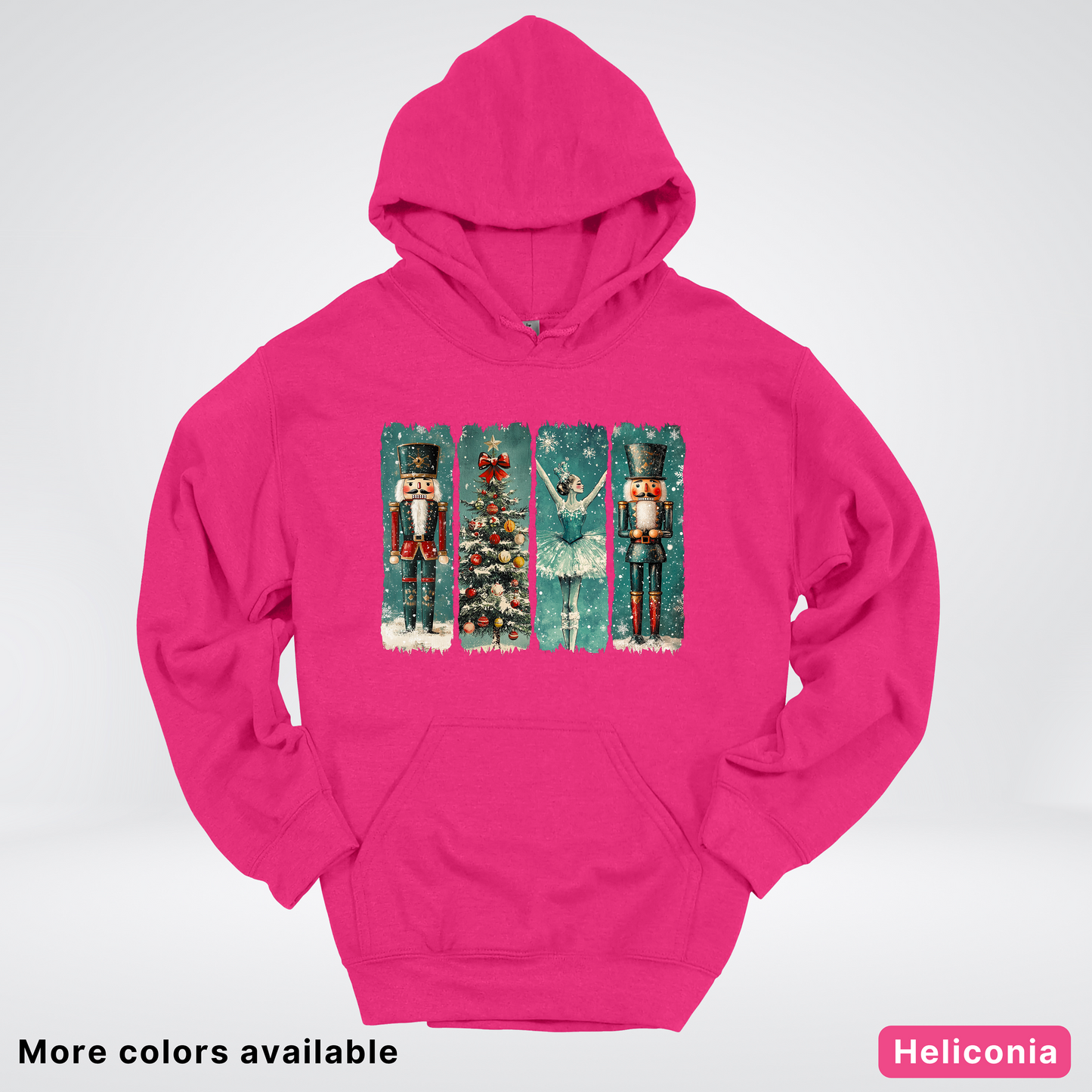 Vintage Nutcracker Ballet Panel - Hoodie