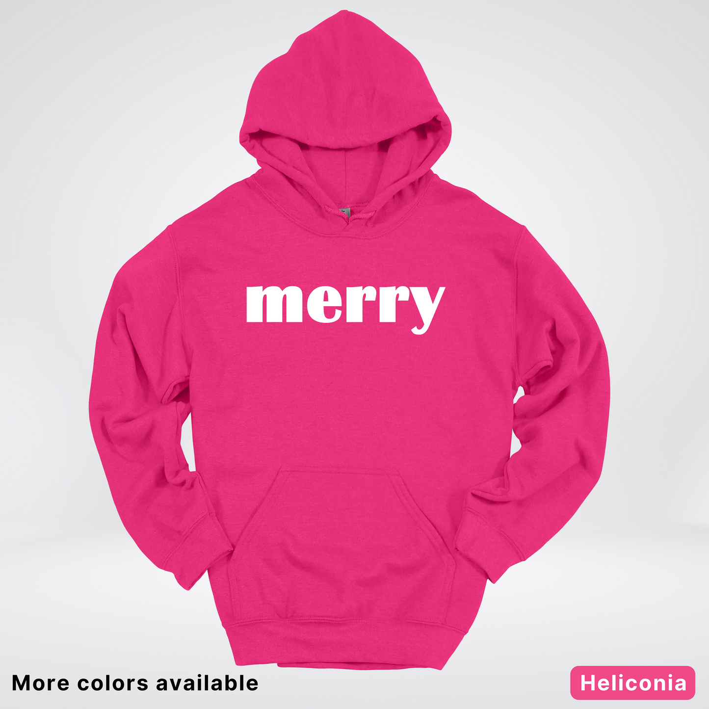 Merry - White Design - Hoodie