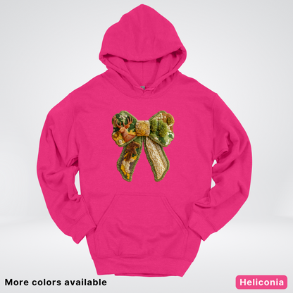 Forest Berry Bow Hook Yard Faux Look - Hoodie