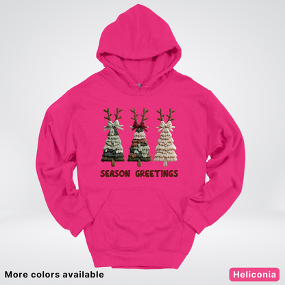 Rustic Christmas Tree Trio (Hook Yard Faux Look) - Hoodie