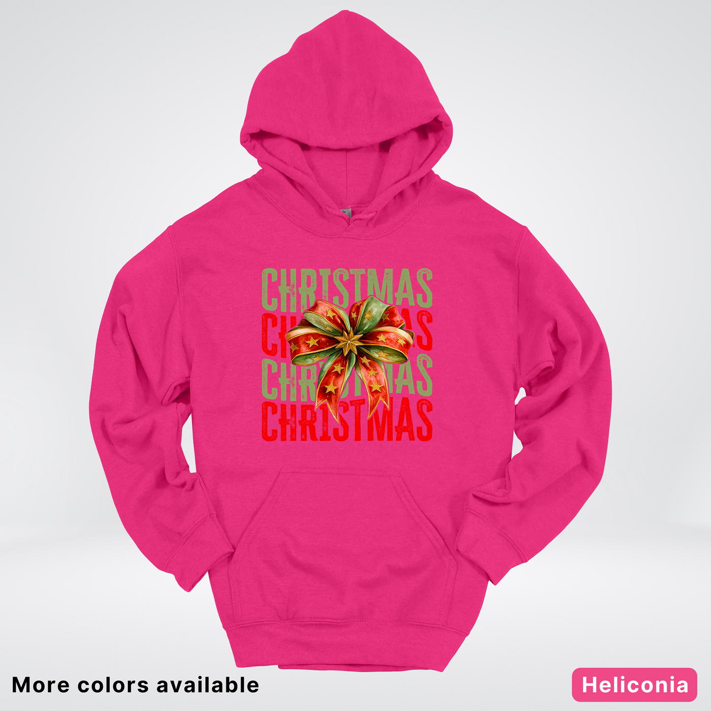 Christmas Star Bow - Hoodie