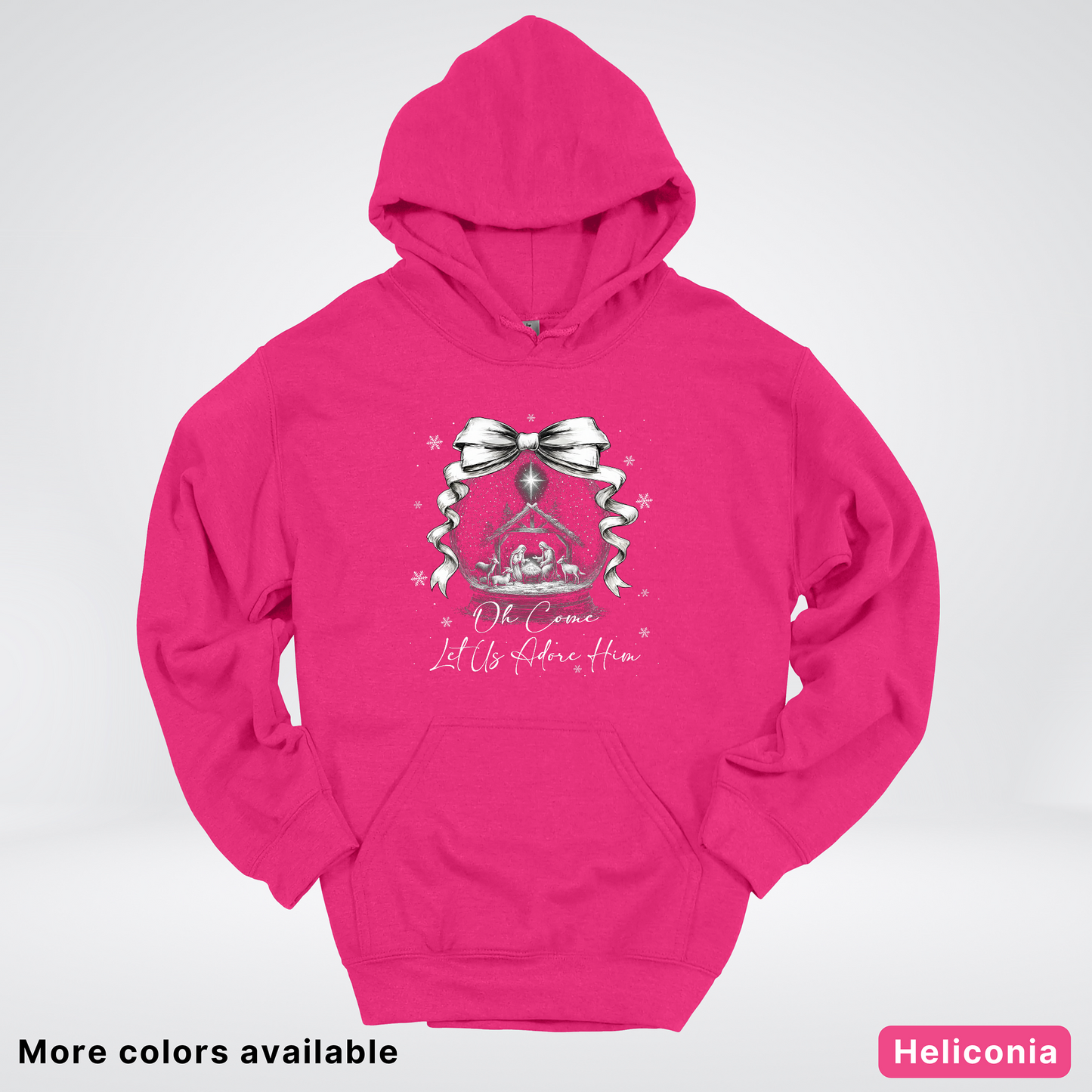 Oh Come Let Us Adore Him Nativity - Hoodie