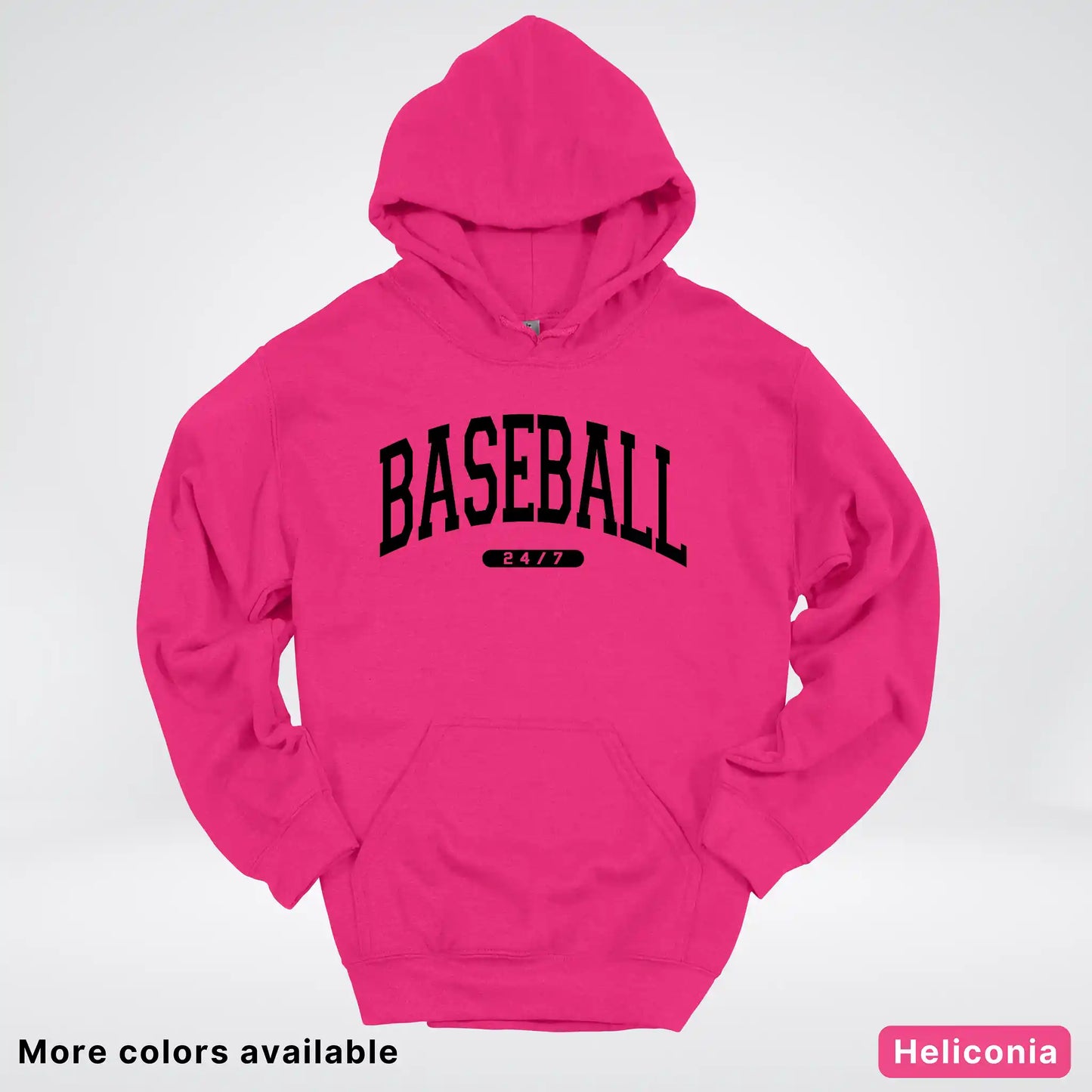 Baseball 24/7 – Black Design - Hoodie