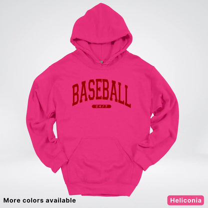 Baseball 24/7 – Maroon Design - Hoodie