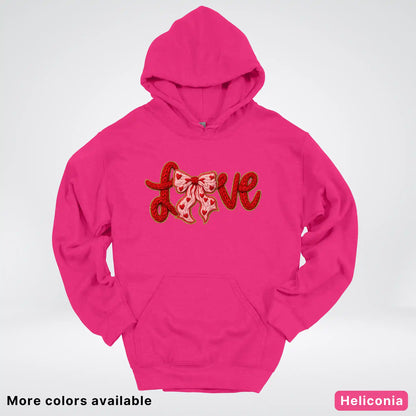 Love Bow Hook Yard Faux - Hoodie